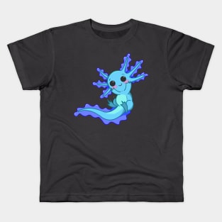 Blue Axolotl Kids T-Shirt